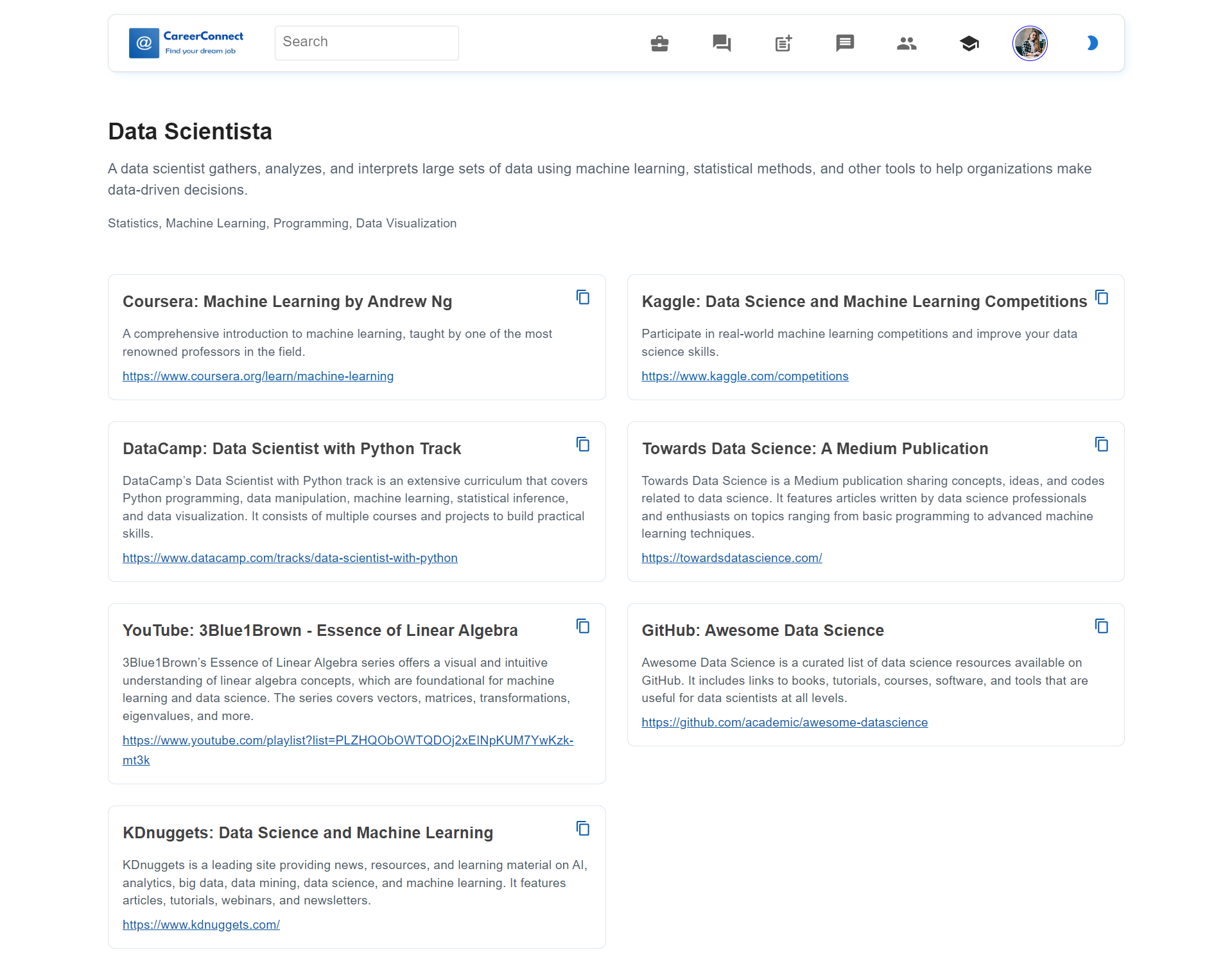 Career Connect — career resources