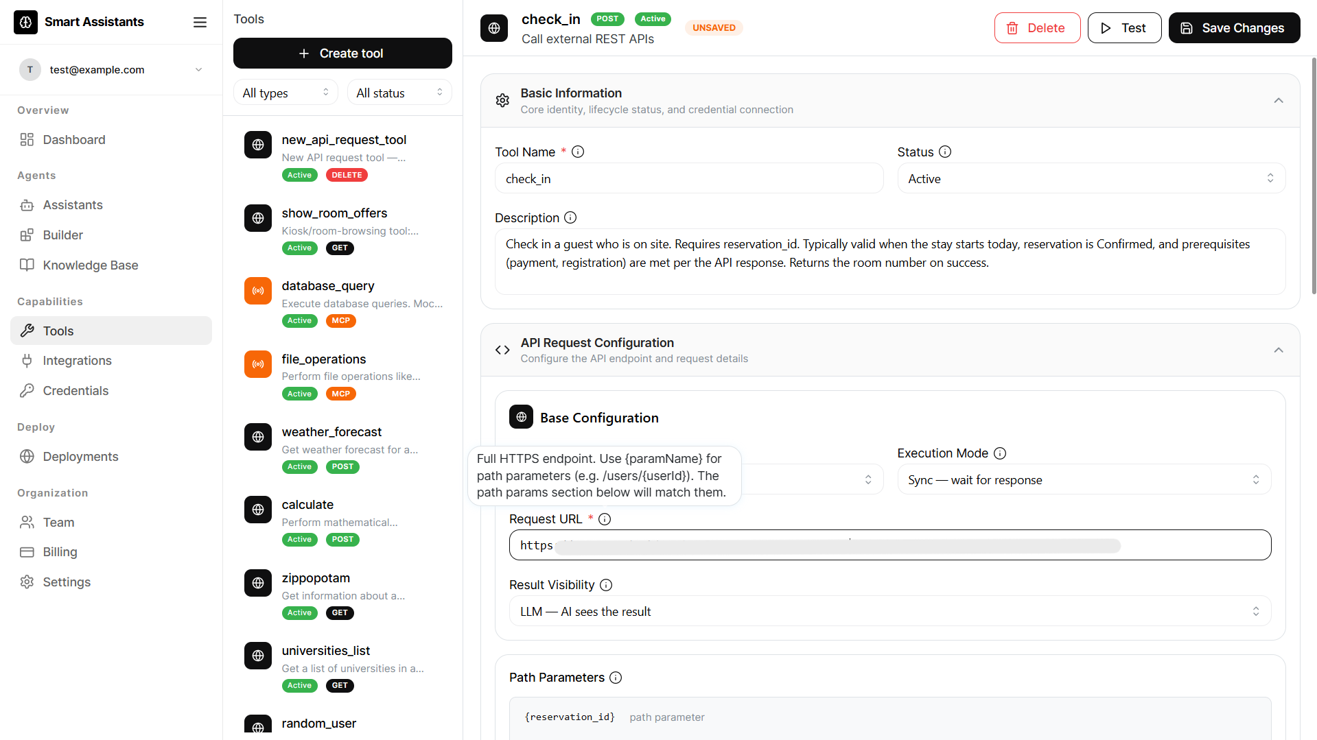 Chatevo — live tool integrations