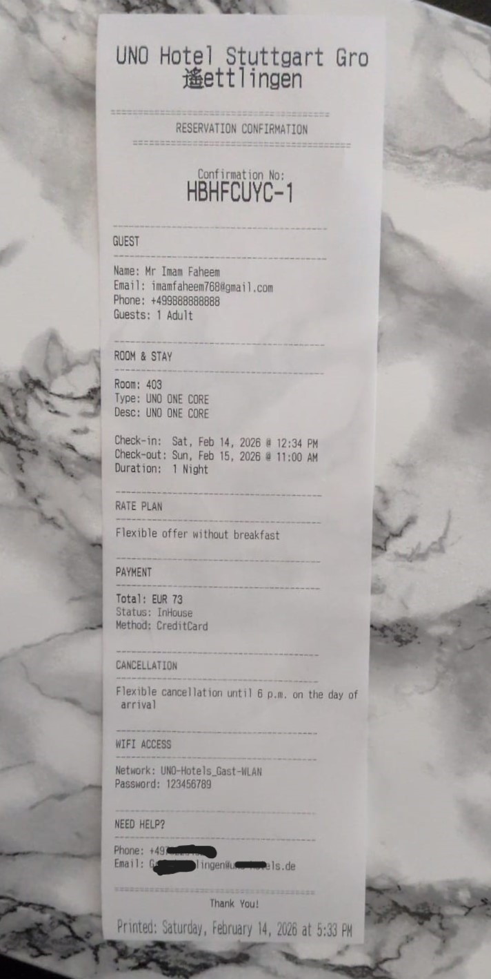 Crito iKiosk — key card and receipt print flow