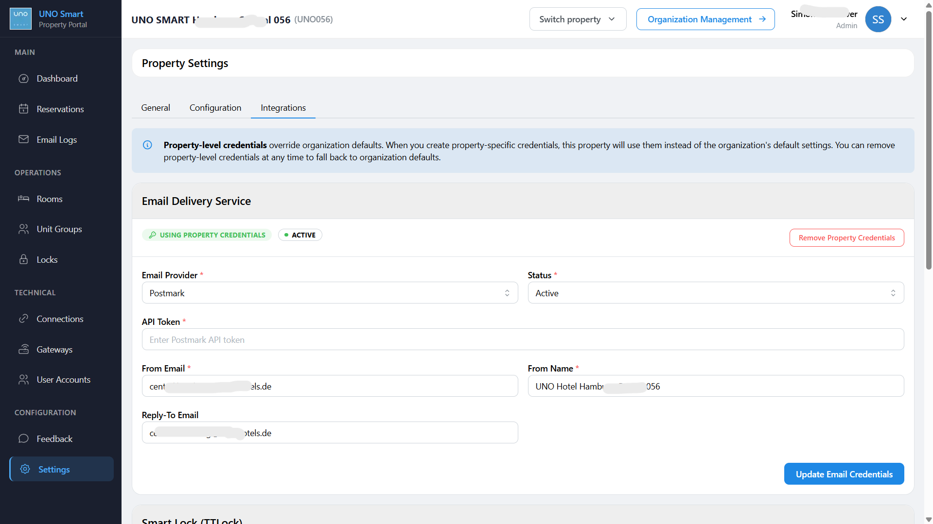 Crito Smart PMS — third-party integrations